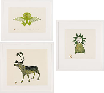 Three works by Various Inuit Artists vendu pour $1,125