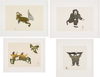 Four works by Various Inuit Artists vendu pour $1,000
