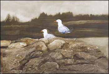 Gulls at Blue Rocks (02250/2013-172) by Douglas Forsythe sold for $63