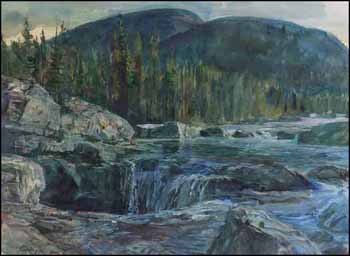 Afternoon, Elbow Falls (02649/2013-1593) by Jack Rigaux vendu pour $243