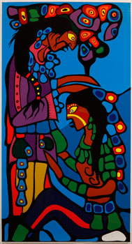 The Blessing (03481/178) by Attributed to Norval H. Morrisseau sold for $625