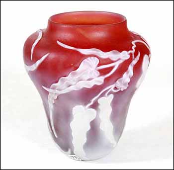 Vase with Foliage (03076/2013-2944) by Karl Schantz sold for $216