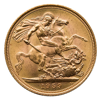 Elizabeth II Gold Sovereign 1959, London Mint by  United Kingdom