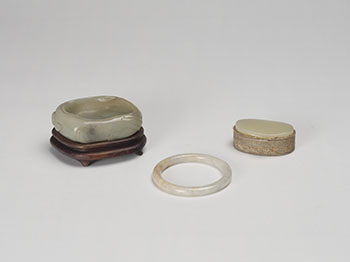 Three Chinese Jade Carved Accessories, 19th/20th Century by  Chinese Art