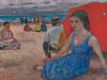 Sur la plage by François Gall
