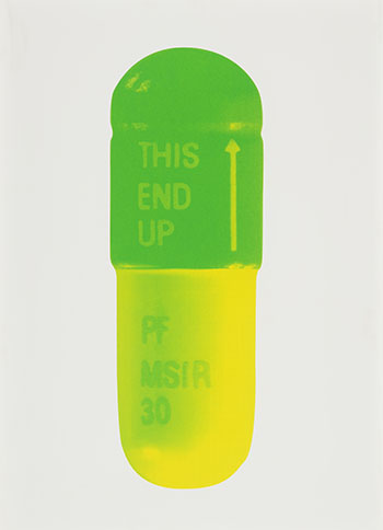 The Cure - Mint Blue, Apple Green, Lemon Yellow by Damien Hirst