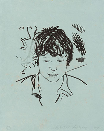 Study of Byron by David Hockney