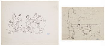 Two works by Jules Pascin