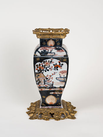 A Japanese Imari and Ormolu Mounted Faceted Vase, 19th Century by  Japanese Art