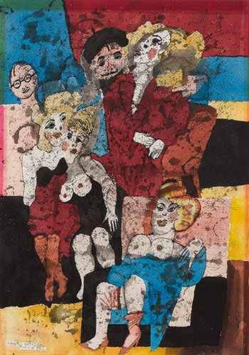The Artist and his Friends by Maxwell Bennett Bates