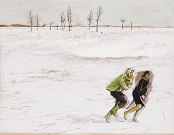 Flight in Winter by William Kurelek