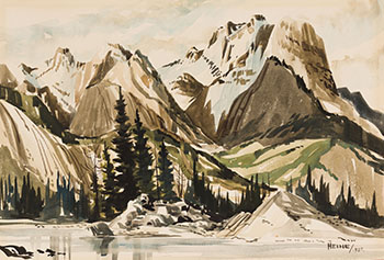 Mountain Landscape by Harry Heine