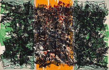 Triptyque orange by Jean Paul Riopelle