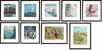 Heritage Portfolio Prints: 9 Works (00030, 00027, 00011, 00009, 00012, 00010, 00028, MP 45, 00243) by Hudson's Bay Company 
