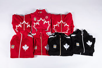 Team Canada 2015 ParaPan-Am Games Suitcase and Athlete Kit Samples (37 items) by Hudson's Bay Company 