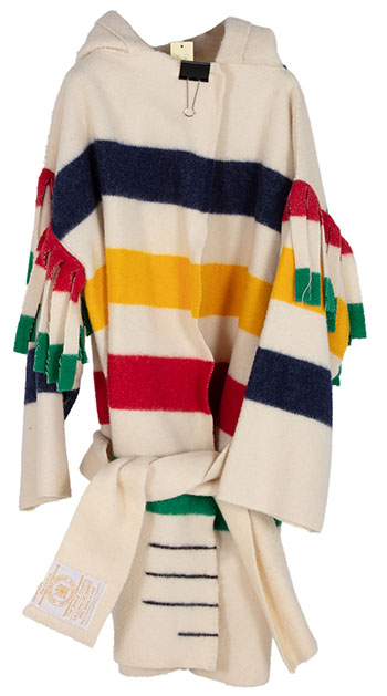 Multistripe Capote Workshop Coat by Hudson's Bay Company 