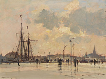 Evening after Rain, Ostend by Edward Seago