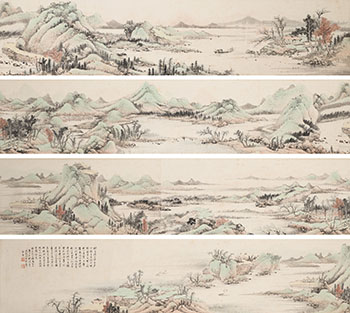 Mountain and Stream Landscape by Feng Chaoran