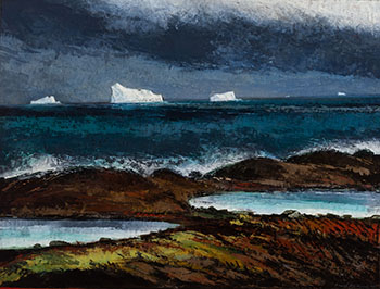 August Icebergs off Cape Freels by David Lloyd Blackwood