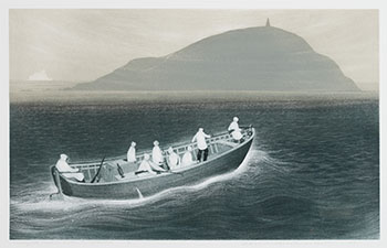 Wesleyville: Seabird Hunters Crossing the Reach by David Lloyd Blackwood