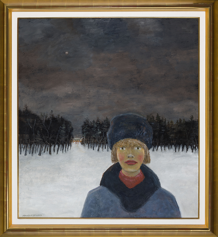Femme en hiver par Jean Paul Lemieux