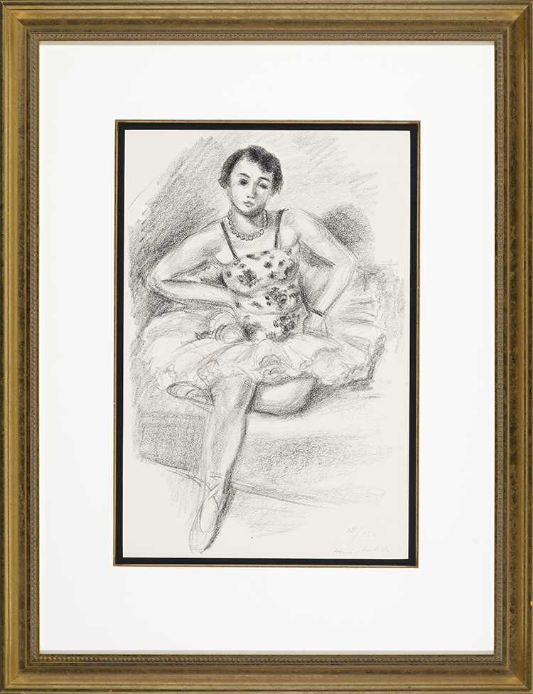 Danseuse assise (from Dix Danseuses) par Henri Matisse