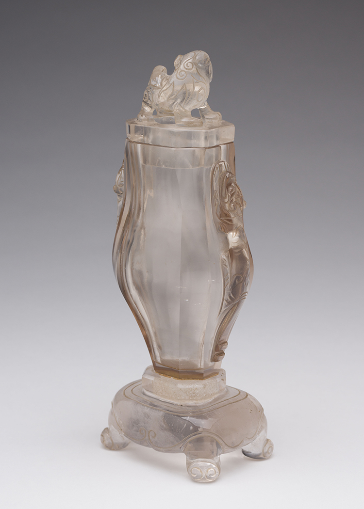 A Chinese Rock Crystal Vase and Cover, 19th Century par Chinese Artist