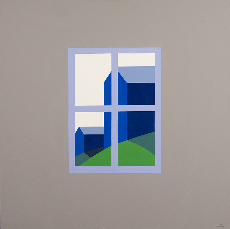 Oro Barns from my Window by Charles Pachter