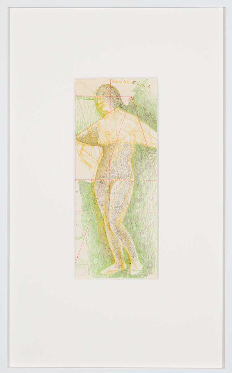 Study for June Noon, Figure (AC00171) by Alexander Colville