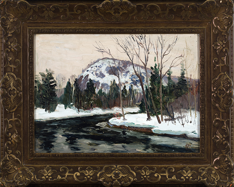 Winter Landscape with River par Maurice Galbraith Cullen