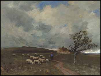 Flock Returning Home by William Edwin Atkinson sold for $3,450