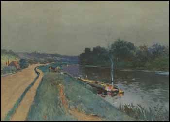 On the Tow Path by John Arthur Fraser sold for $4,025