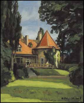 Du Bouthiller, Manoir Bleury, St. Rose, Quebec by Adrien Hébert sold for $4,313