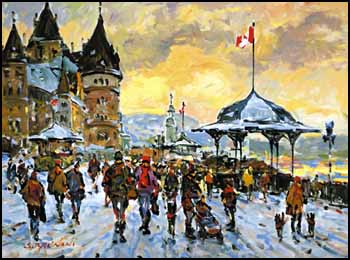 Québec Terrasse, Dufferin by Serge Brunoni sold for $4,025