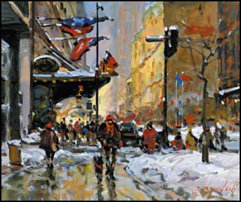 Montréal, Sherbrooke Ouest by Serge Brunoni sold for $2,875