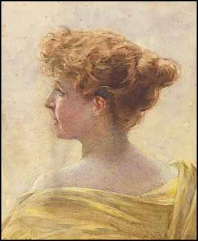 Portrait of a Lady by Charles Eugene Moss vendu pour $920