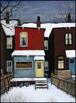 Back Yard on River Street by John Kasyn sold for $10,925