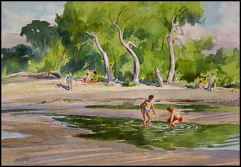 Children on the Beach by Henry John Simpkins sold for $259