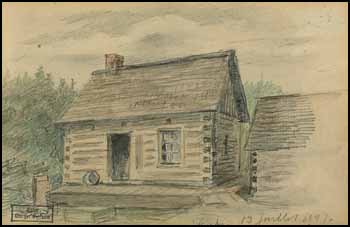 Log Cabin by Georges Marie Joseph Delfosse vendu pour $288