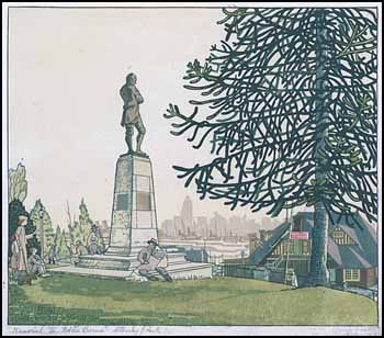 Memorial to Robbie Burns - Stanley Park by Orville Norman Fisher sold for $1,035