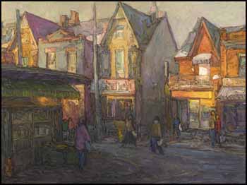 Winter Morning, Kensington by Donald Besco sold for $2,300