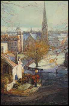 Winter Day, Galt, Ontario by Donald Besco vendu pour $1,955