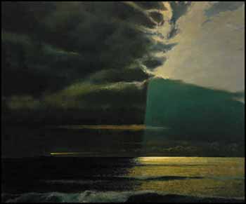 Hope Island Light, Lake Huron by Charles Fraser Comfort sold for $20,700