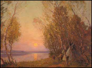 Camp on the Lake by James Henderson sold for $9,775