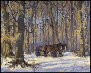 Baker's Wood (Beechwoods), Just North of Bathurst Street, West of Thornhill, Ontario by Manly Edward MacDonald sold for $13,800