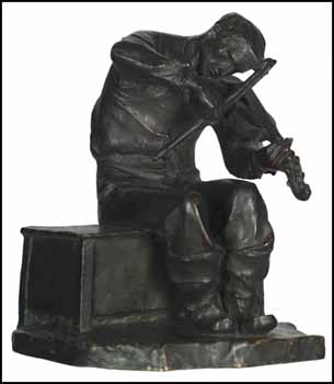 Le violoneux by Alfred Laliberté vendu pour $43,125