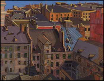 Rooftops, Quebec City by Sir Frederick Grant Banting vendu pour $76,050