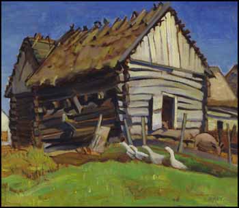 The Log Barn by Kathleen Frances Daly Pepper vendu pour $21,060