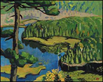 Frog Pond (Great Bug Pond, Cachée River) by Edwin Headley Holgate vendu pour $128,700