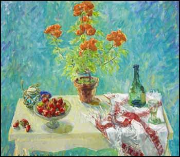 Mavis Rose and Strawberries by Joseph Francis (Joe) Plaskett sold for $10,530